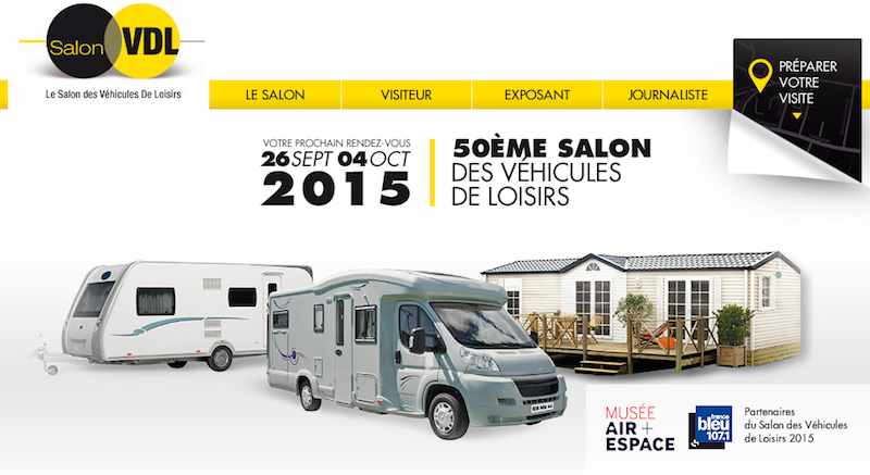 Informations pratiques salon des véhicules de loisirs Paris Le Bourget