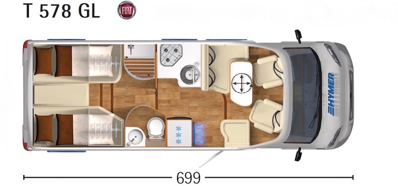 PLAN HYMER TRAMP GL 578