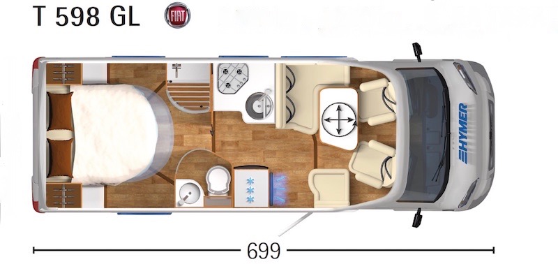 PLAN HYMER TRAMP GL 598