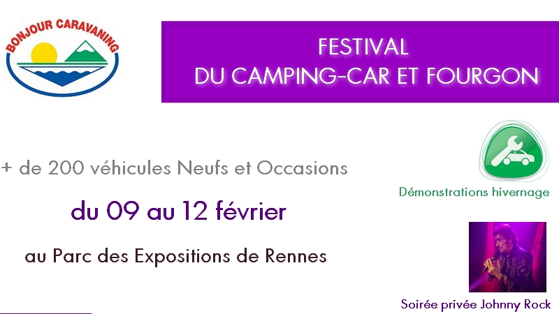 festival camping cars fourgons bonjour caravaning