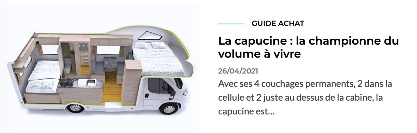 CAMPING CAR – Modèle CAPUCINE (81167223)
