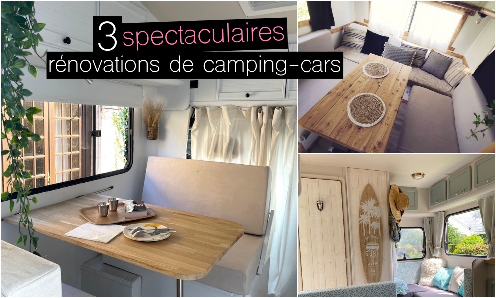 Cuisine De Table De Camping-car Dans Un Intérieur De Camping-car Moderne