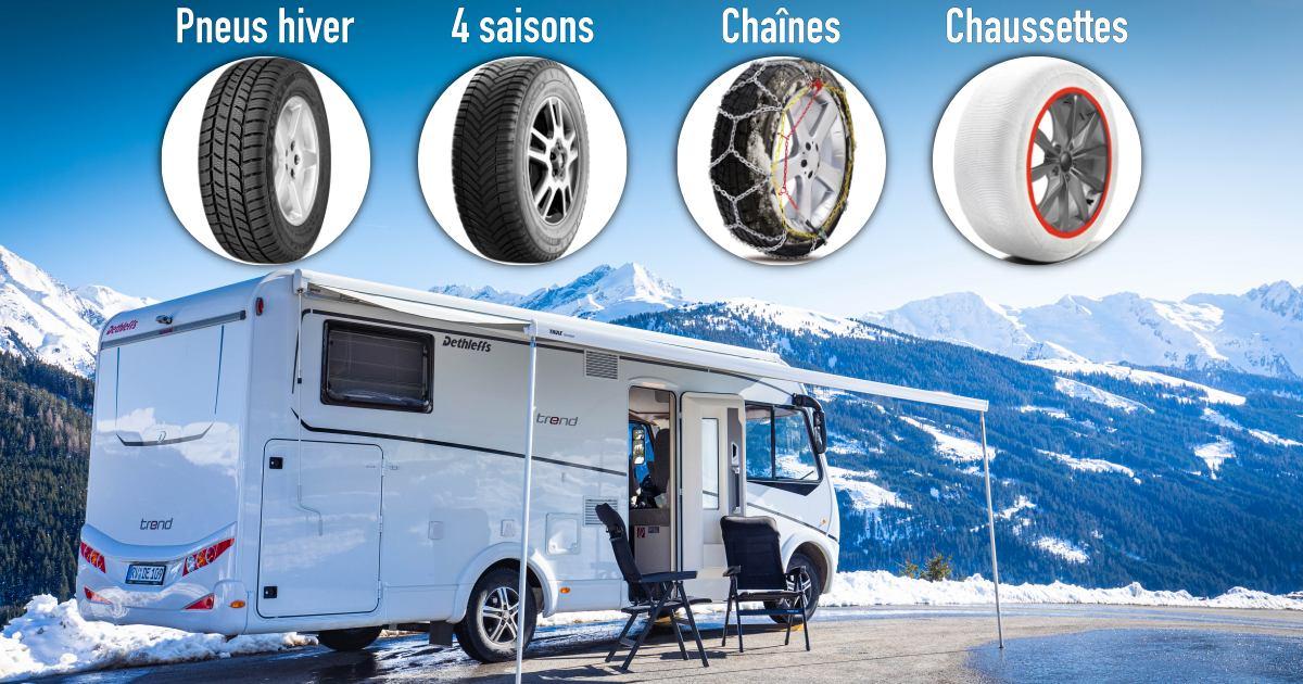 Notre sélection de pneus hiver et chaînes pour camping-cars