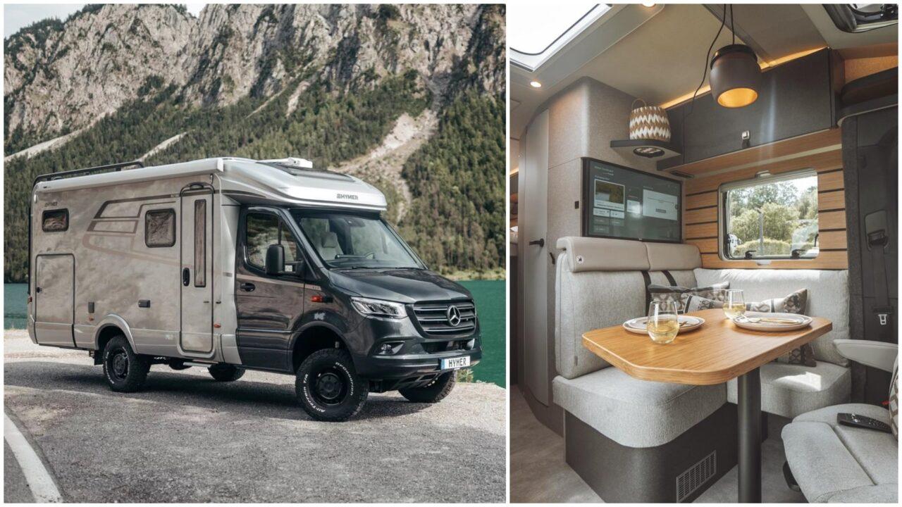 Petit campingcar sur Mercedes Sprinter HYMER MLT 580 un bestseller disponible en
