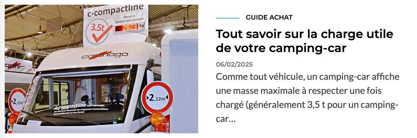 comprendre charge utile camping-car