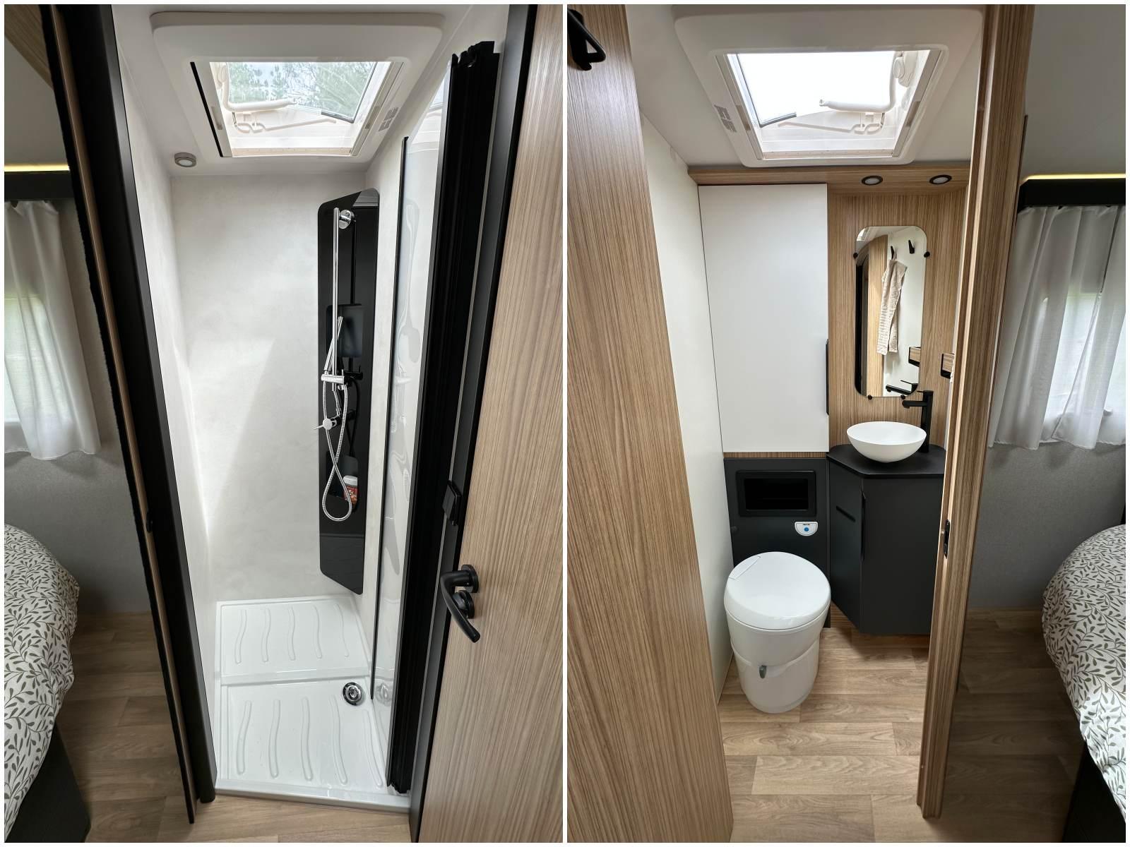 La salle de bain avec douche séparée du G720FC.