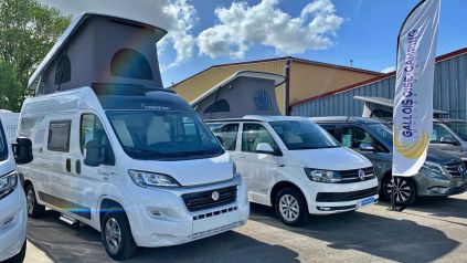 Gallois propose également des vans compacts à toit relevables d'à peine 2 m de haut : Westfalia (Jules Verne, Kepler One, 5, Six..), Font Vendôme (Auto Camp XL), Dreamer (Cap Life)