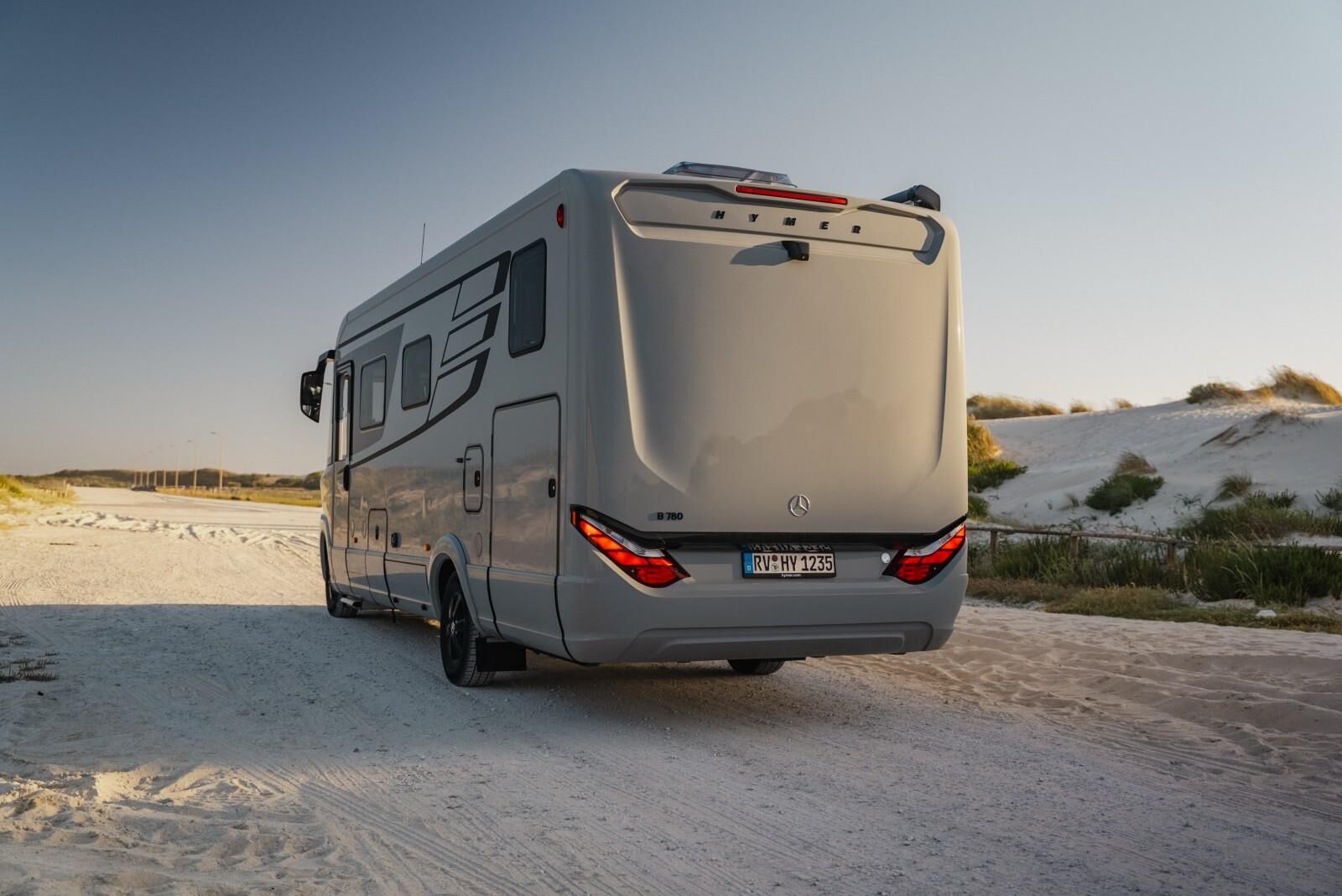 HYMER B-ML I780 - La face arrière se caractérise par ses lignes sculptées.